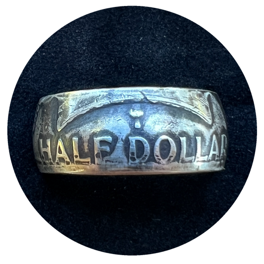 Handmade Half Dollar Coin Ring